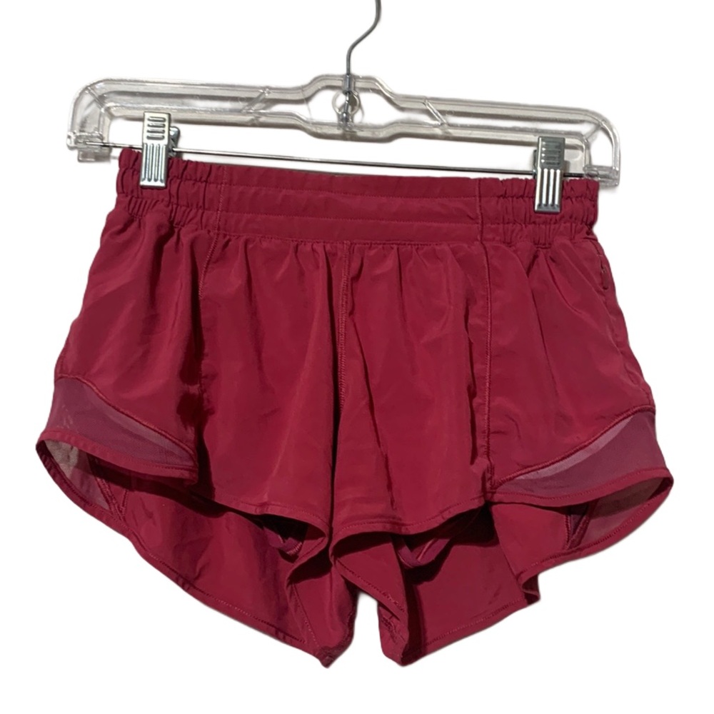 Women's Red Athletic Shorts
